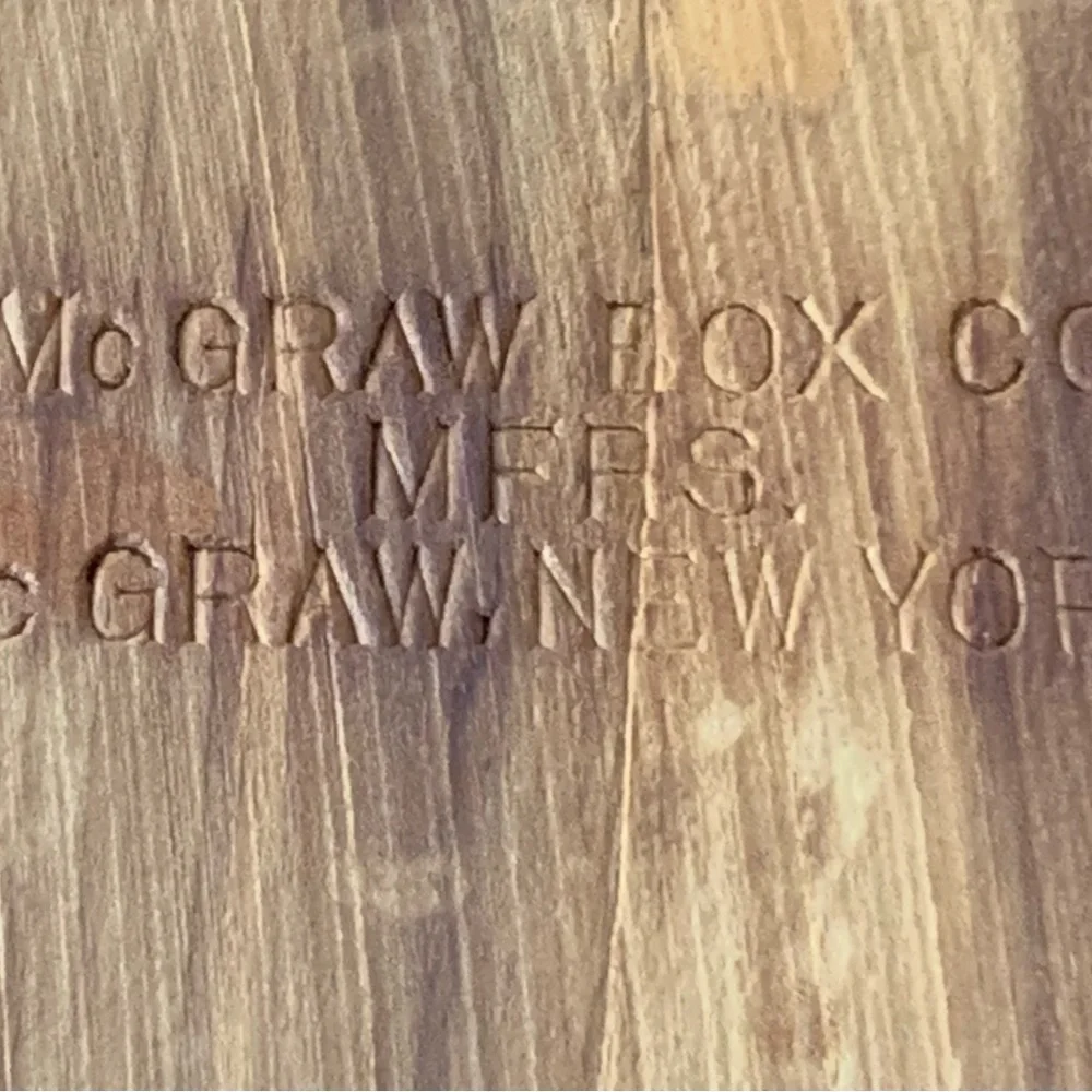 Vintage Mc Grae New York Wooden Box